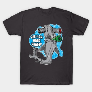 Yes I am Hard Headed - Hammerhead Shark T-Shirt